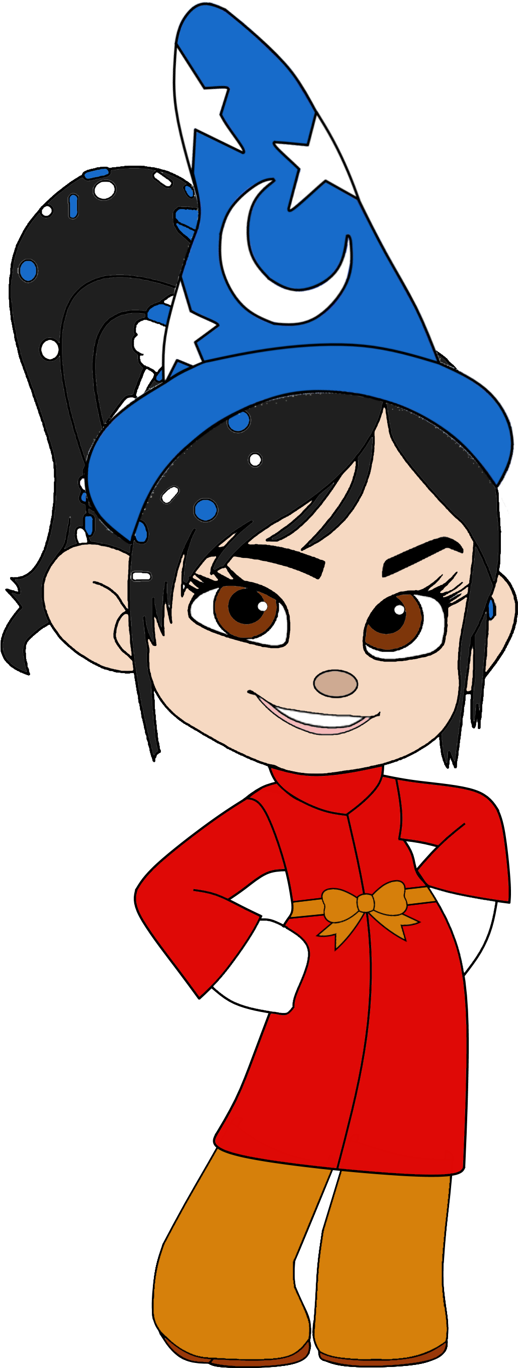 Vanellope As The Sorcerer's Apprentice With Hat - Vanellope Von Schweetz Princess (1120x2754)