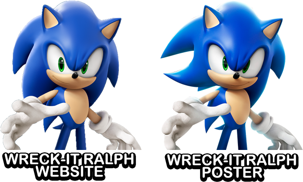 Also, Look What Sonic's Render Is The Same As The Poster - Wreck-it Ralph (2012) (655x380)