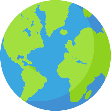 This Is A Buncee Sticker - World Map (364x364)