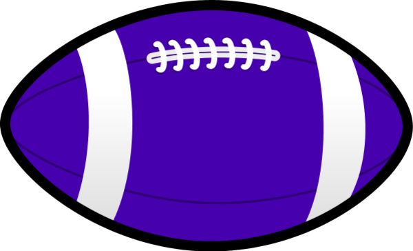 Large Rugby Ball Clipart - Football Clip Art (600x364)