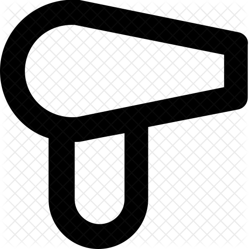Hair Dryer Icon - Calligraphy (512x512)