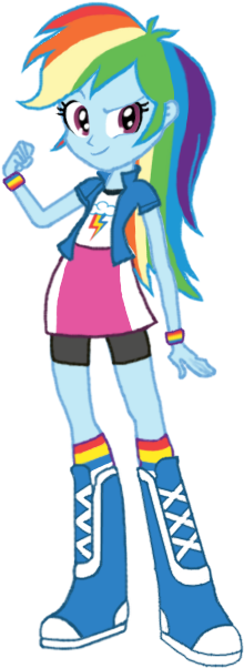Rainbow Dash - Rainbow Dash Eg Png (225x610)