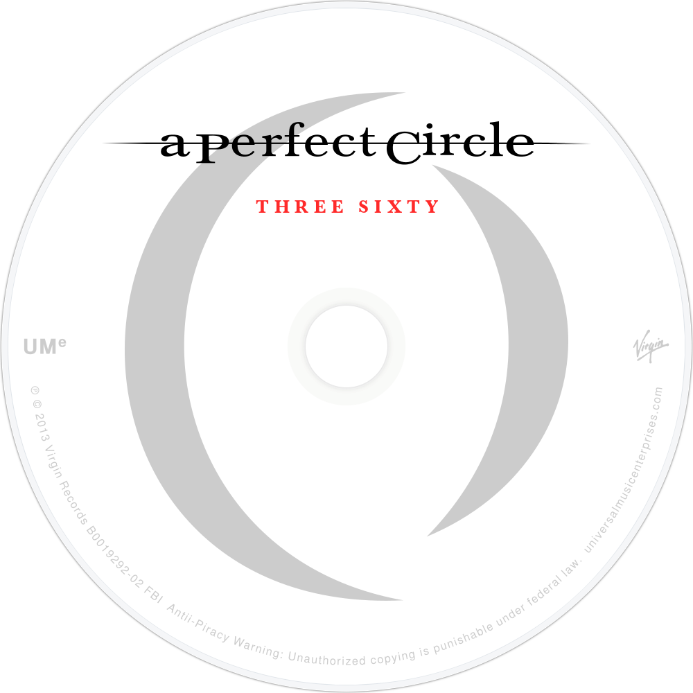 A Perfect Circle Three Sixty Cd Disc Image - Cd (1000x1000)