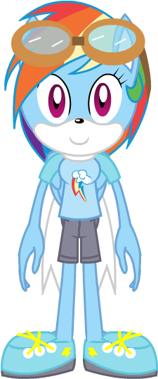 Rainbow Dash Front View By Nsmah - Rainbow Dash (272x561)