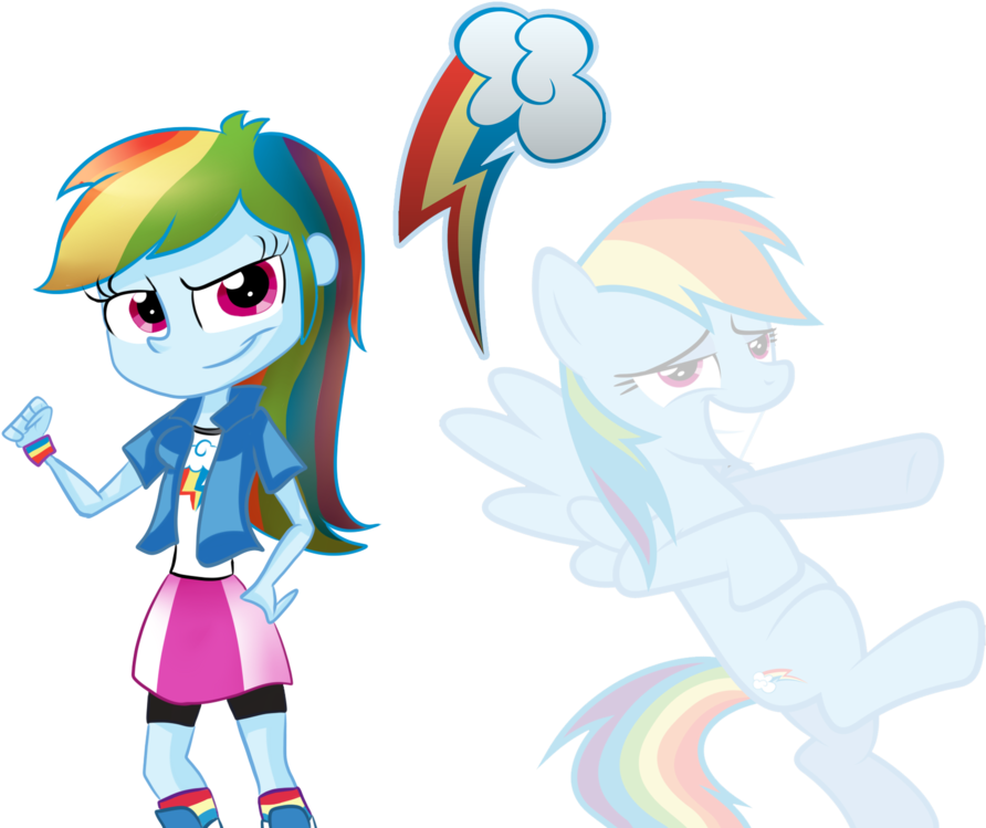 The Gallery For > Applejack And Rainbow Dash R34 - Rainbow Dash Eg Transparent (1064x750)