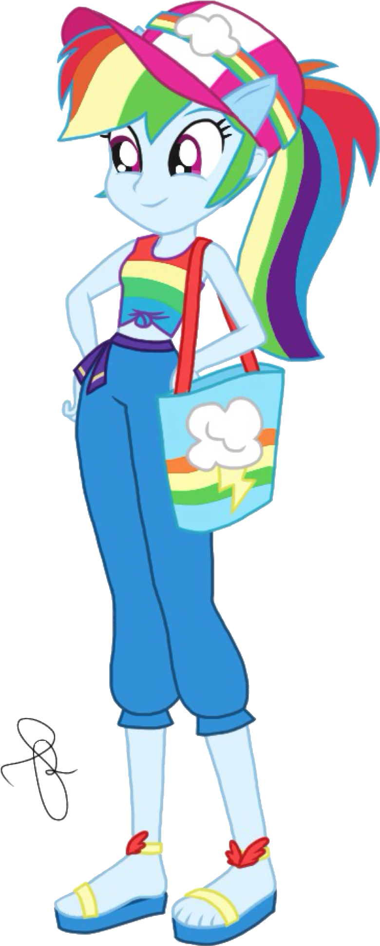 #1652616 - Artist - Ilaria122, Artist - Selenaede, - Mlp Ilaria Rainbow Dash (868x2048)