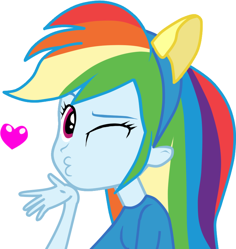 Picture - Rainbow Dash Ecuestria Girl (834x859)