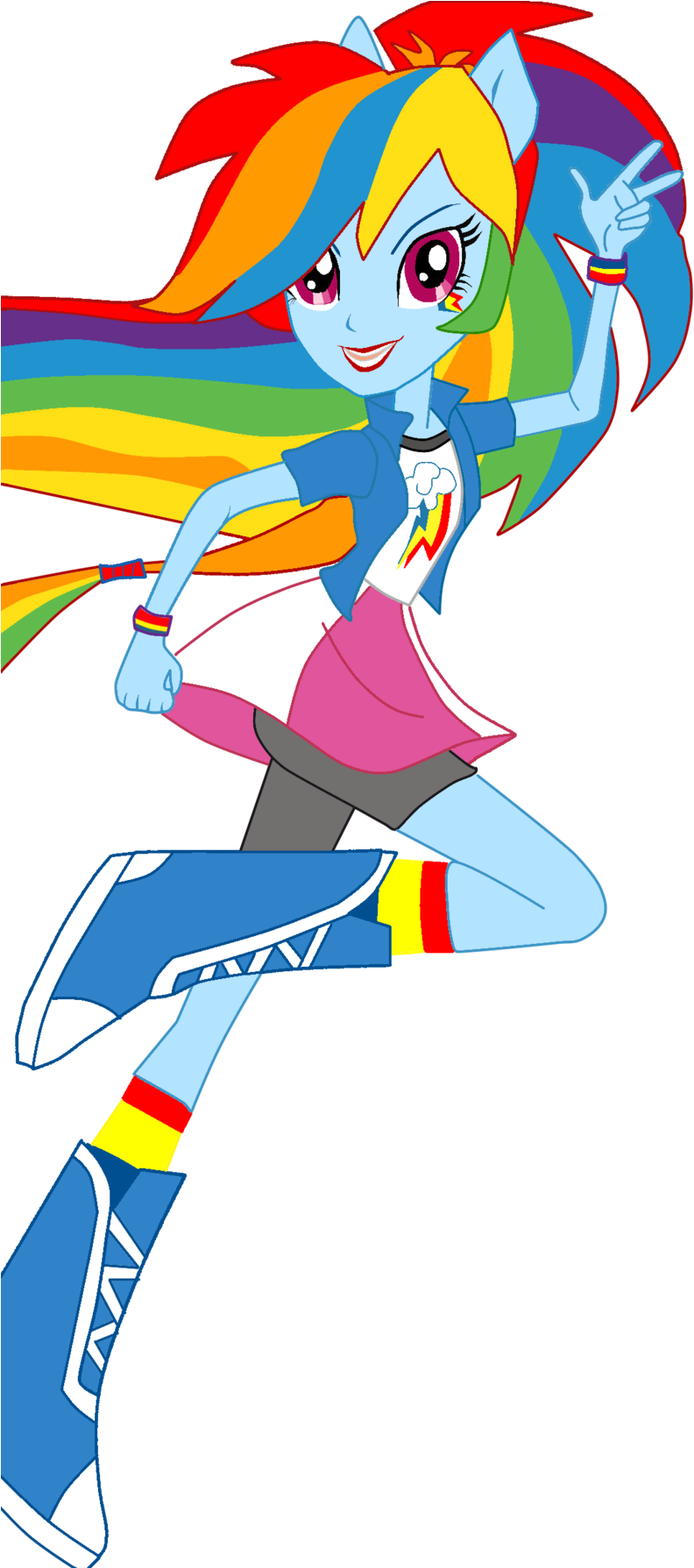 Rainbow Dash Eg Doll Box Vector By Natoumjsonic - Cartoon (1024x1788)