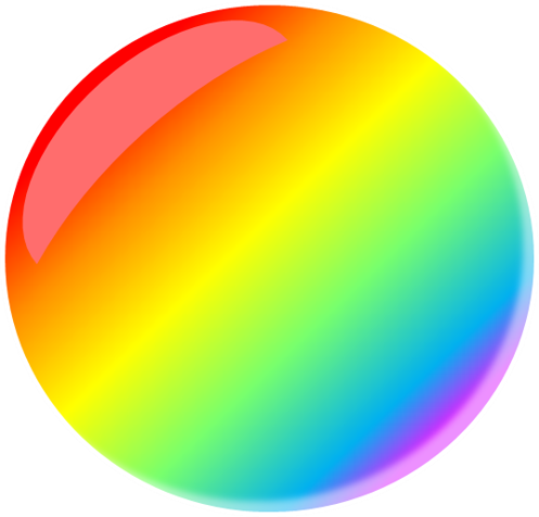 Rainbow Paintball - Rainbow Circle Png (497x476)
