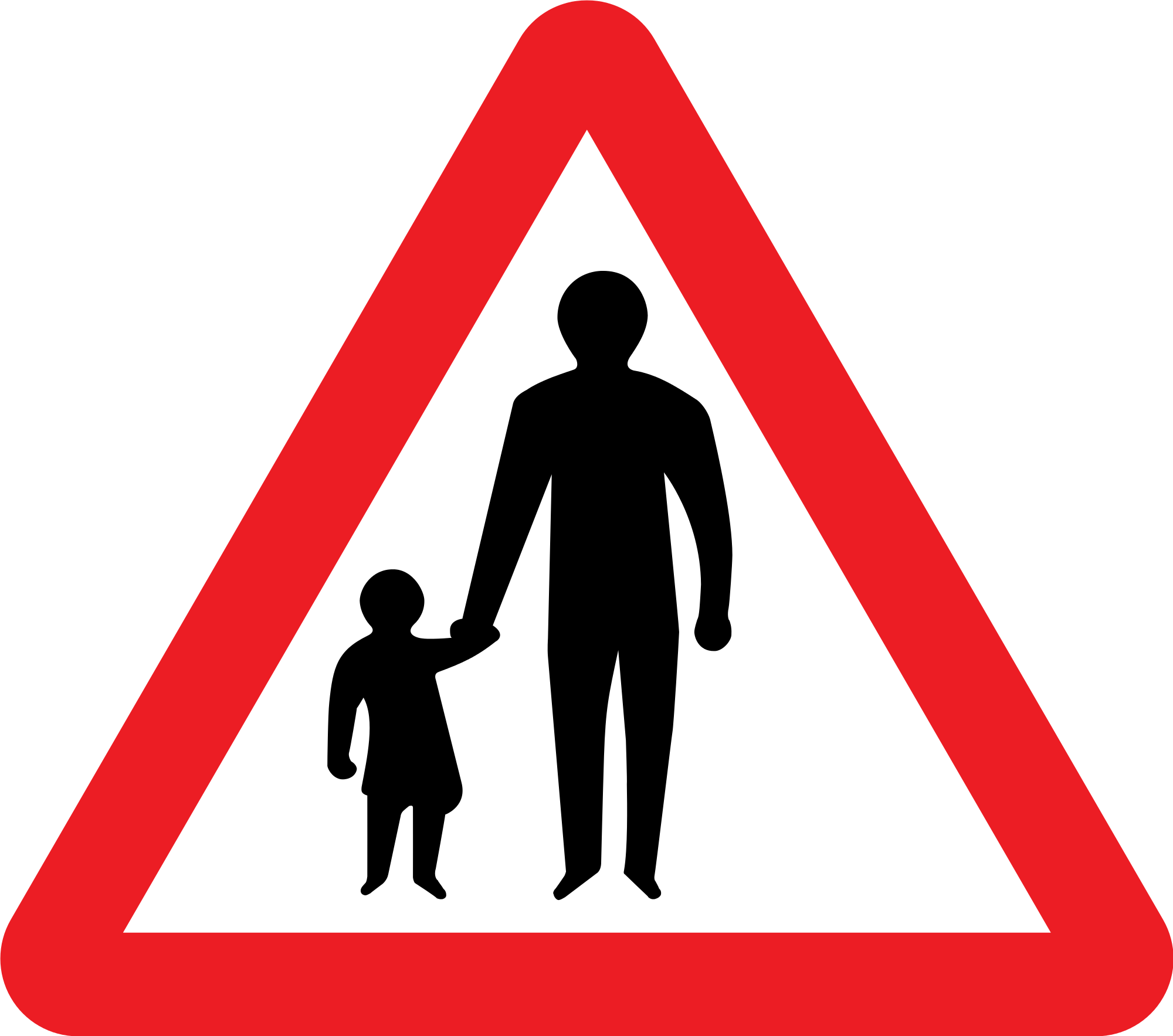 Singapore Road Signs - Road Signs For Pedestrians (1160x1024)