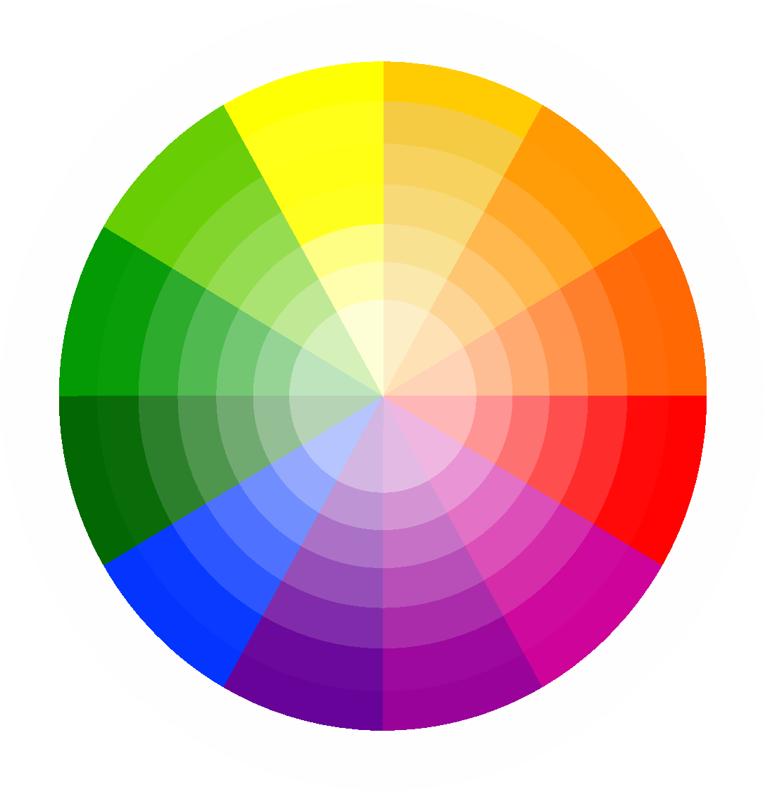 Color Wheel Circle Disk Yellow - Color Wheel Circle Disk Yellow (1087x1125)