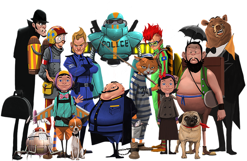 Digital Painting Nyc Concpt Art Comics - Pug (900x554)