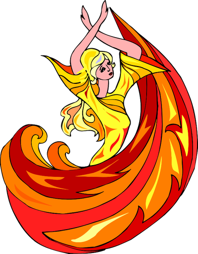 Fire Lady - Fire (390x500)