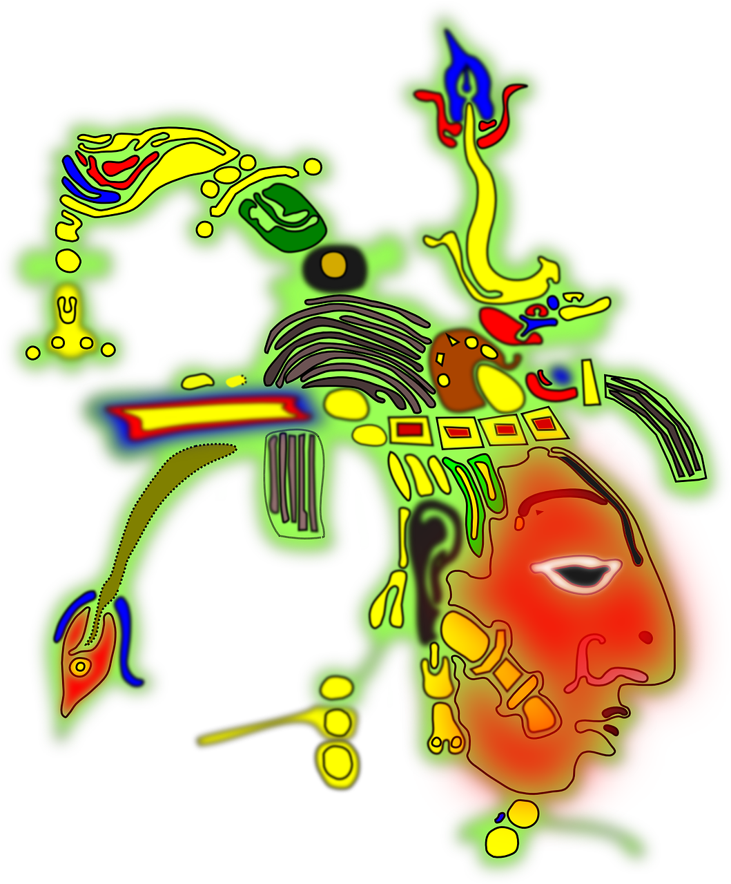 Inca Maya Aztec Indian Painting Png Image - Inca Maya Aztec Indian Painting Png Image (1059x1280)