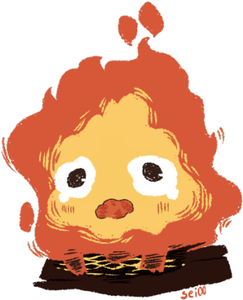 Maybe I Drew This Calcifer Because It's Really Cold - Maybe I Drew This Calcifer Because It's Really Cold (500x492)