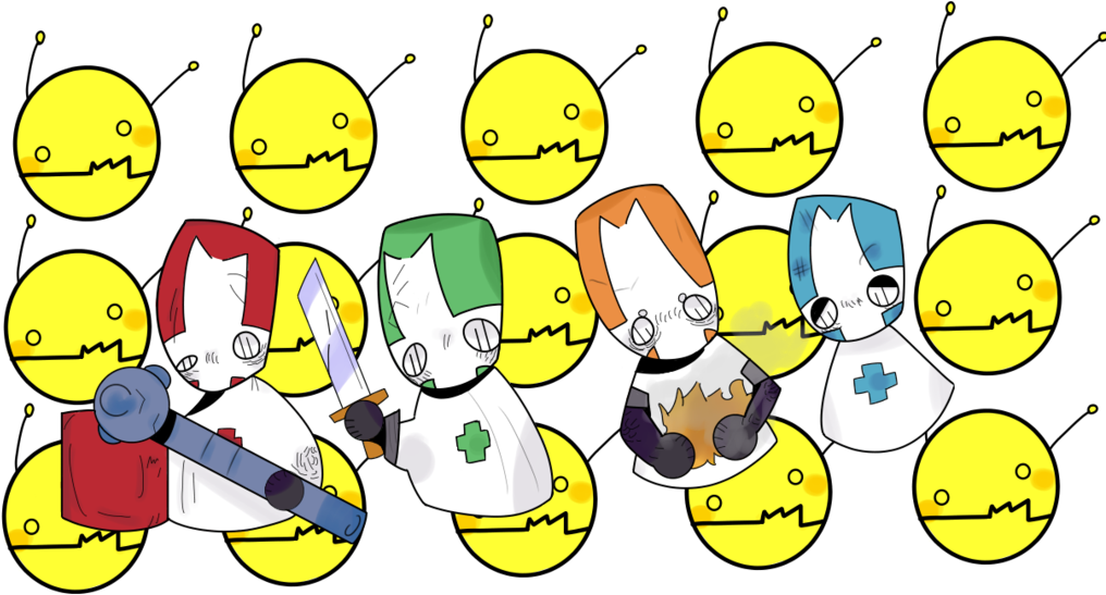 Castle Crashers By Painfuleagle - Cartoon (1024x550)