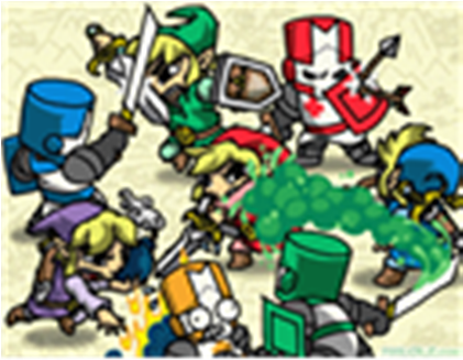 Zelda Four Swords Vs - Castle Crashers Vs Battleblock Theater (420x420)