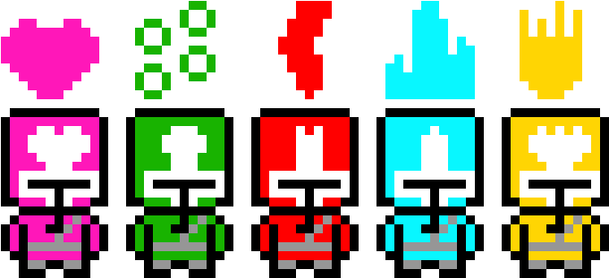 Castle Crashers - Pixel Art (700x320)