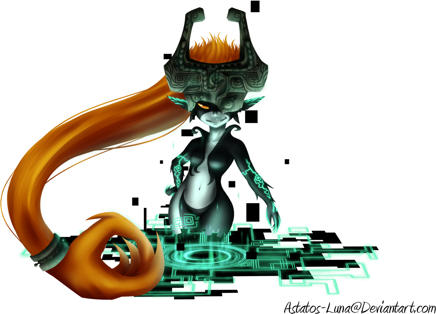 Midna Painting Transparent By Astatos-luna - Midna Transparent (1600x1173)