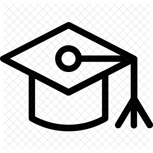 Mortarboard Icon - Square Academic Cap (512x512)