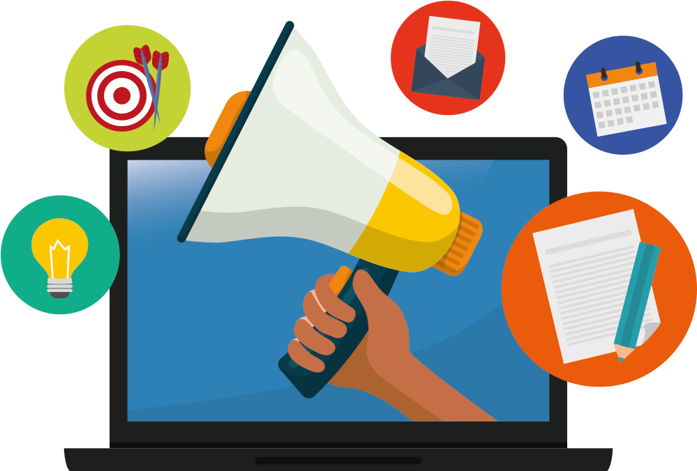 How To Reach Target Audience With Digital Marketing - Advertising Icon (1000x691)