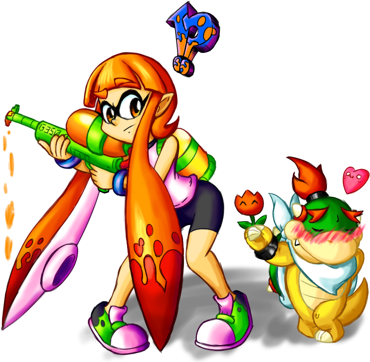 Super Mario Bros - Lemmy Koopa And Bowser Jr (812x733)