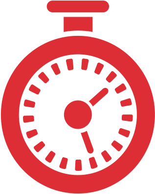 Fast To Install - Red Stopwatch Icon (400x400)