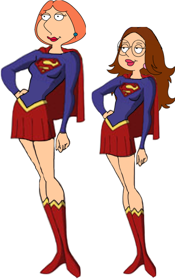 Lois And Meg Griffin As Supergirl By Darthraner83 - Lois Y Meg Griffin (782x990)