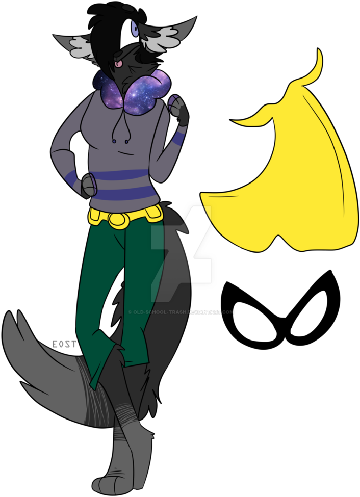 [ct] Out Of This World Super Girl By Old School Trash - Cartoon (774x1032)