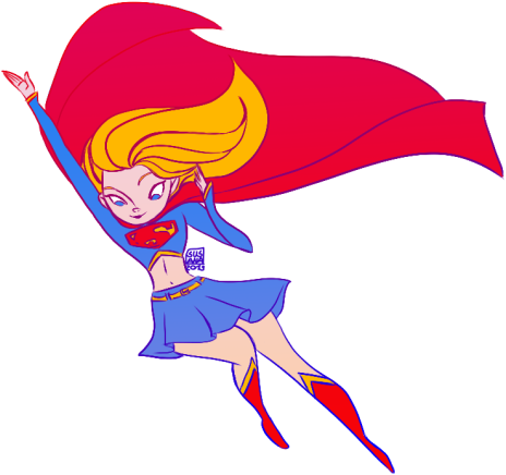 “ Supergirl ” - Cartoon (500x503)