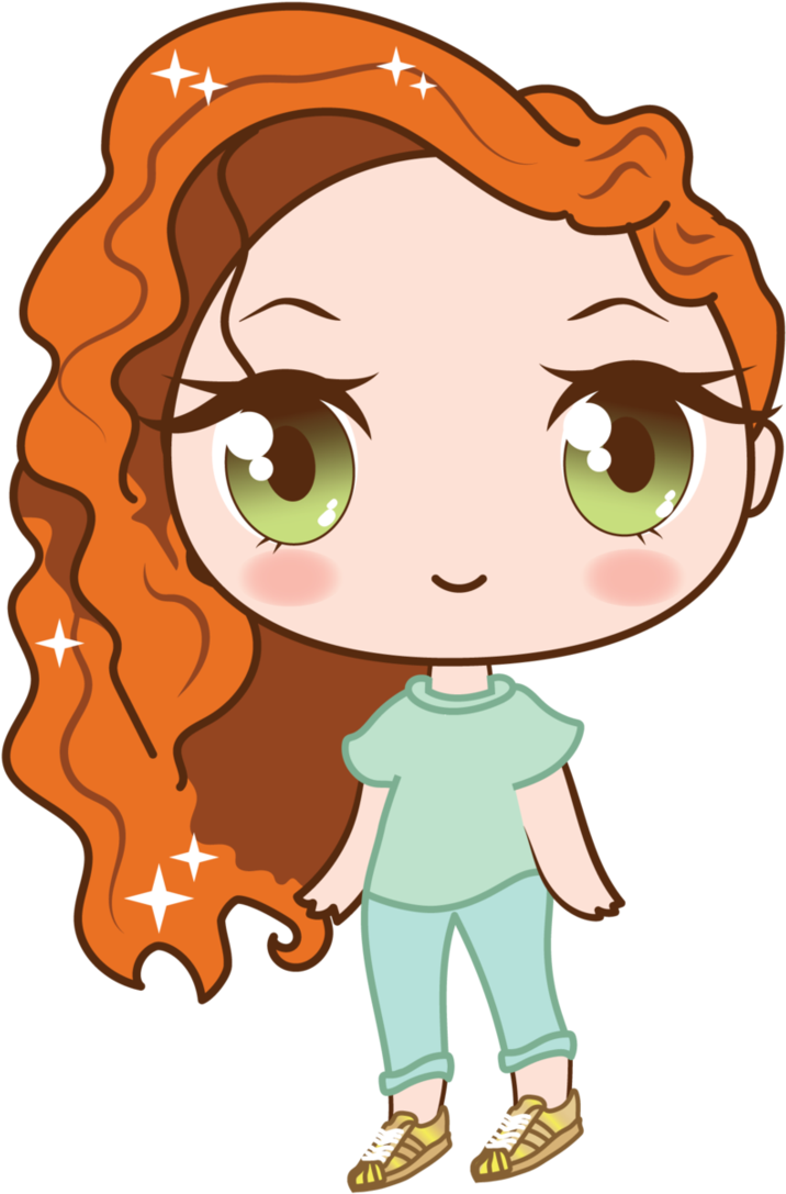 Kawaii Portrait Of A Super Beautiful Girl By Barovlud - Cartoon (724x1102)
