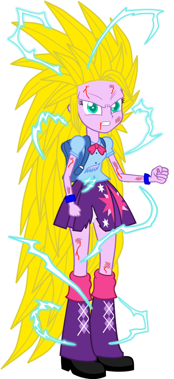 Twilight Sparkle Eg Super Saiyajin 3 V2 By Gonzalossj3 - Twilight Sparkle Super Saiyan 3 (602x1326)