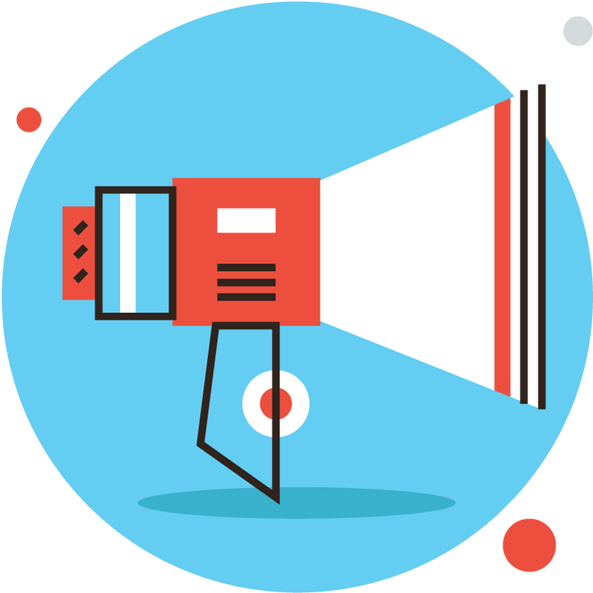 Marketing Resources - Haut Parleur Flat Design (860x860)