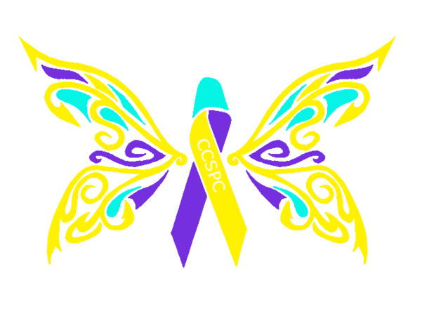 Crcf- Cattaraugus County Suicide Prevention Coalition - Butterfly Wings In Black And White (600x600)