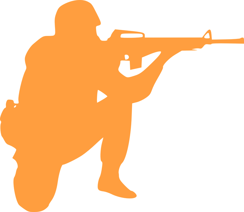 Snipers Clipart Gunman - Soldier Clip Art (830x720)
