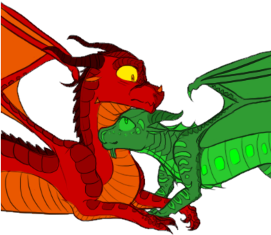 Flauklet - Wings Of Fire Flame X Squid (390x400)