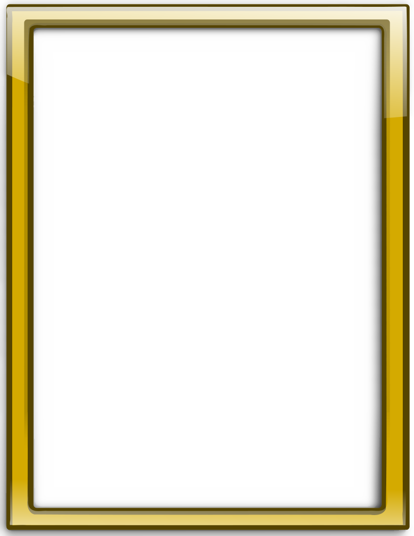 Square Clipart Gold Frame - Frame (850x1100)