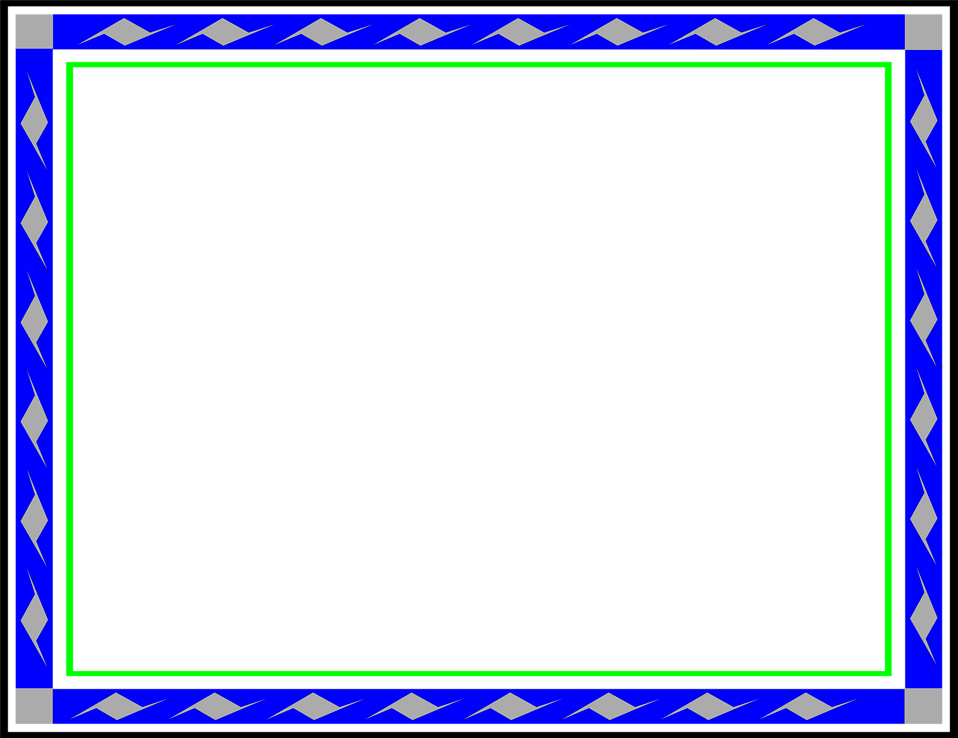 Border Blue - Circle (958x738)