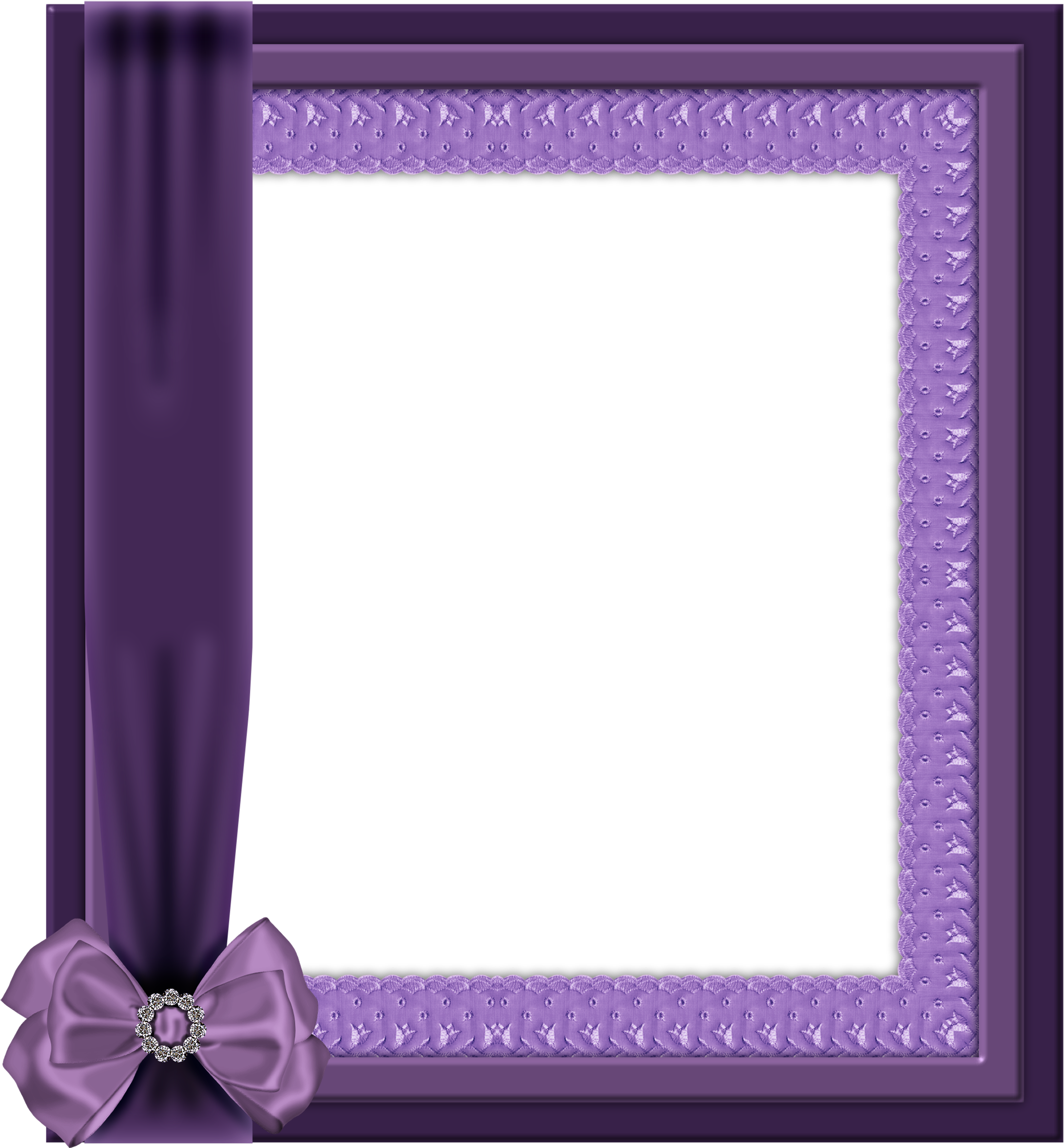 Violet Clipart Frame - Picture Frame (2200x2367)