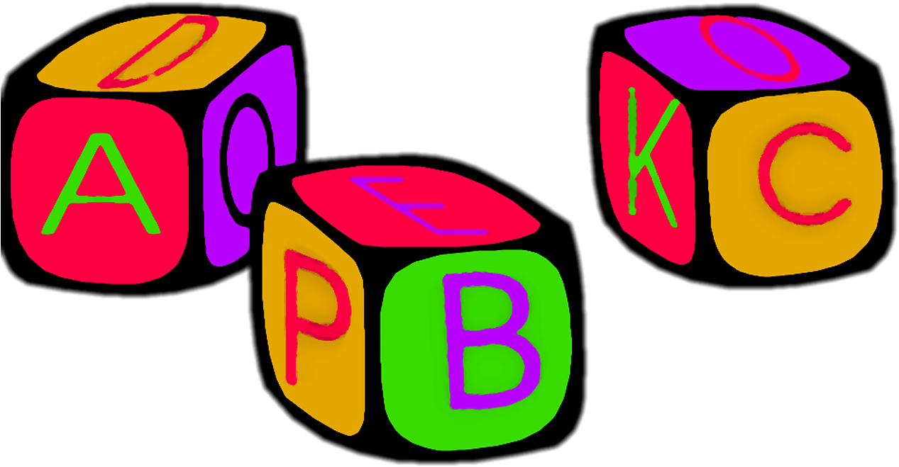 Abcs Blocks Early Child Dev18 - Bloques De Letras Png (1280x680)
