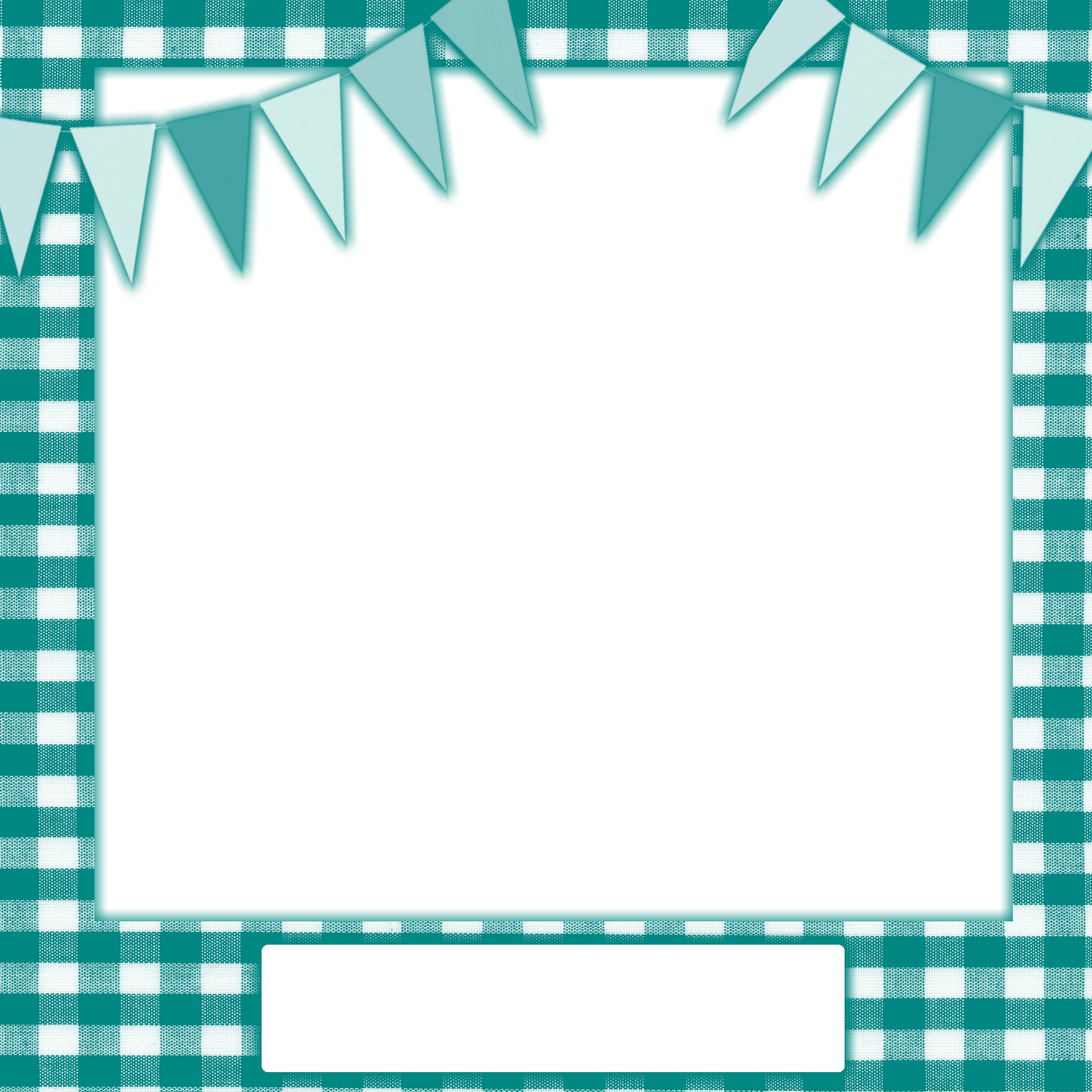 Bunting Clipart Border - Bunting Border Frame (1600x1600)
