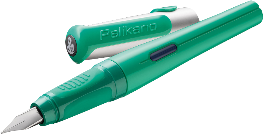 Pelikano® Fountain Pen Green - Pelikan O 2015 Green Starter Right-handed Fountain (1200x1200)