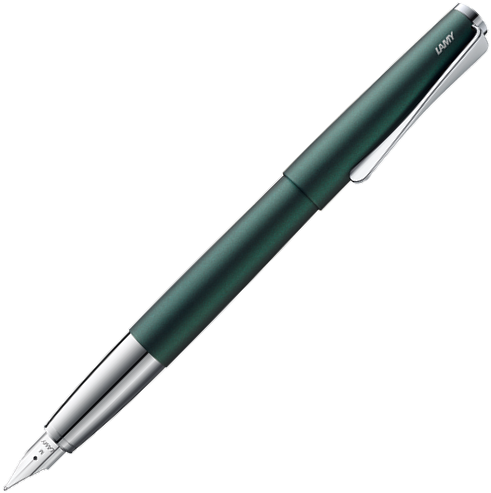 Lamy Studio Racing Green Special Edition Fountain Pen - Faber Castell Hb Pencils (524x524)