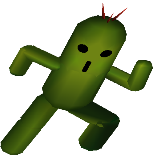 Cactuar - Final Fantasy 7 Enemies (521x533)