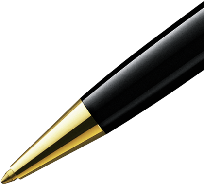Meisterstück Gold-coated Classique Ballpoint Pen - Mont Blanc Mechanical Pencil (450x450)