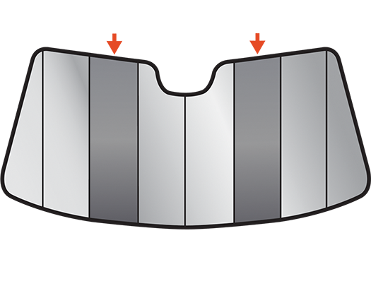 Intro Tech Premium Folding Car Sunshade For 2016 - Coffee Table (525x405)