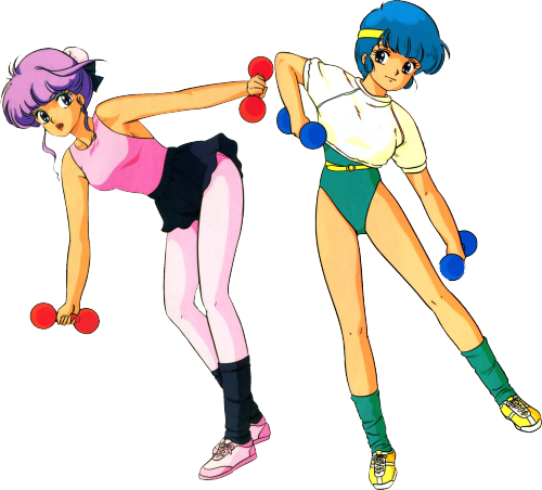 80s Roller Skating Clipart - 80s Workout Aesthetic (500x452)