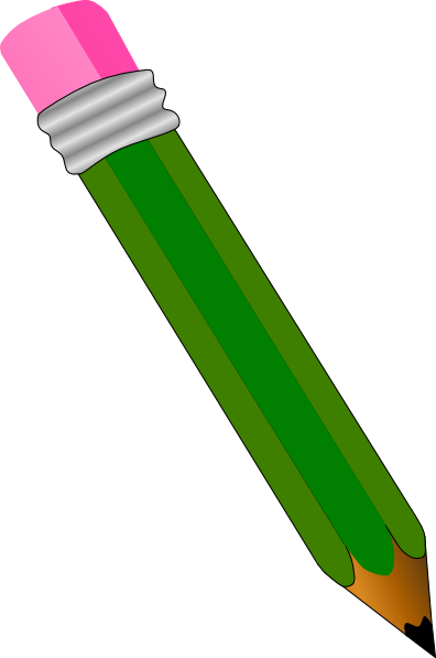 Collab Pencil Clip Art - Pencil Clip Art (396x597)