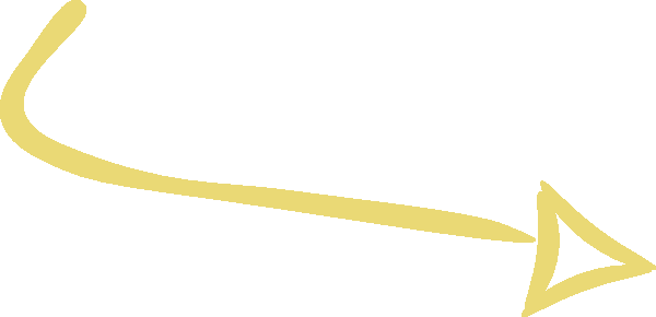 Arrow - Yellow Arrow Transparent Background (600x290)