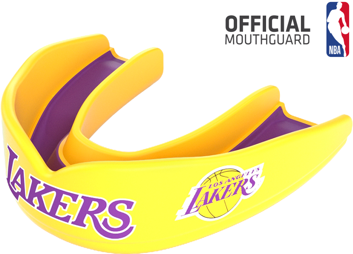 Los Angeles Lakers Nba Basketball Mouthguard - Los Angeles Lakers Shock Doctor Mouthguard Multi (1000x1000)